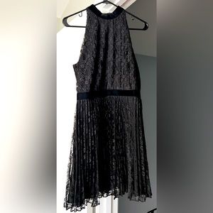 Ali & Jay Black Lace Sleeveless Dress, M